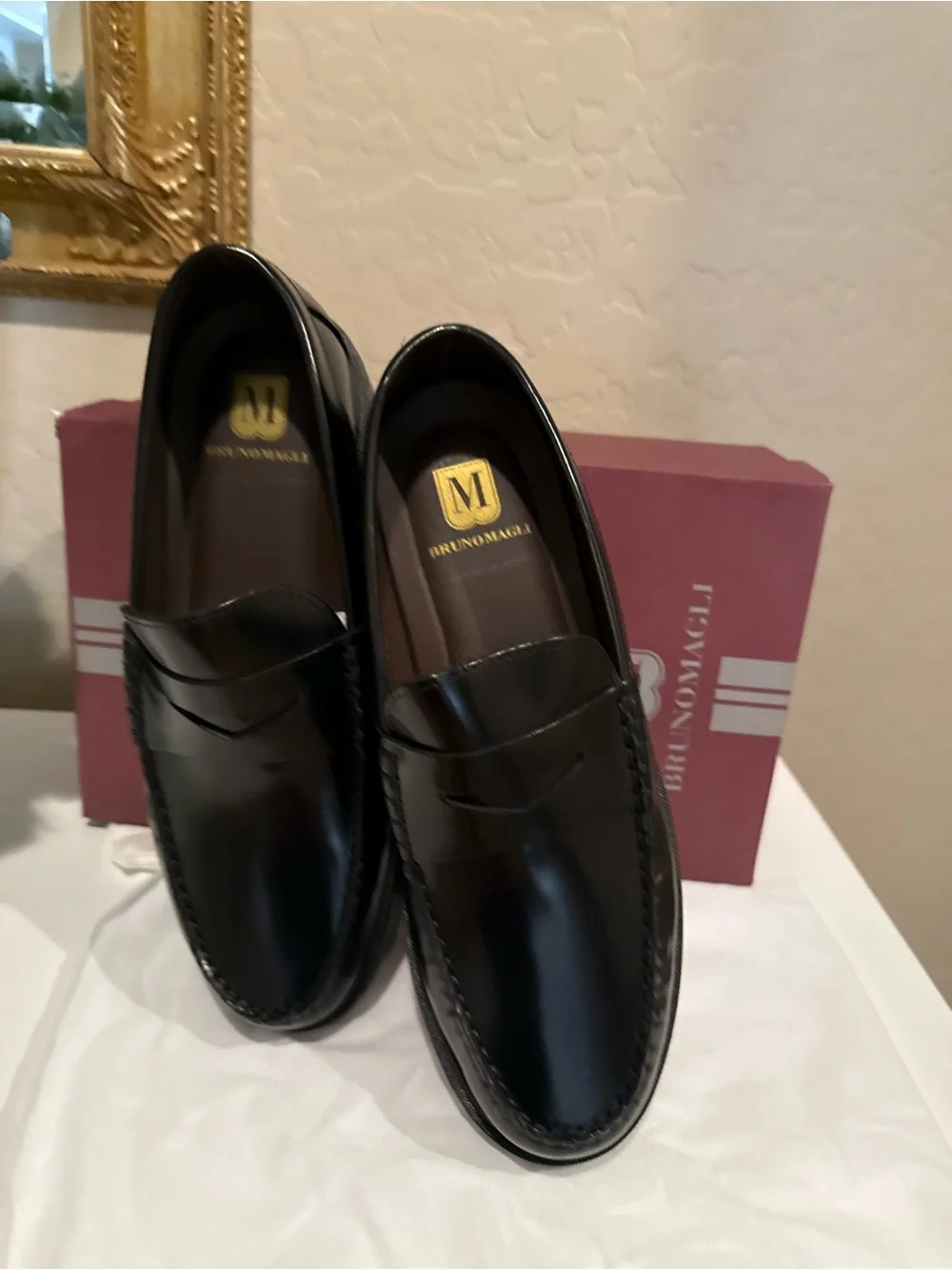 Bruno Magli M line Mello loafer men’s leather shoes size 10.5 NWT